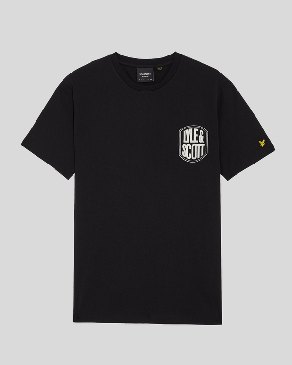 Lyle & Scott Embroidered Badge Graphic T-Shirt Jet Black
