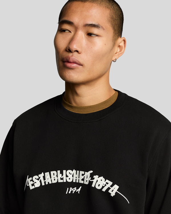 Lyle & Scott Established 1874 Graphic Crew Neck Sweatshirt