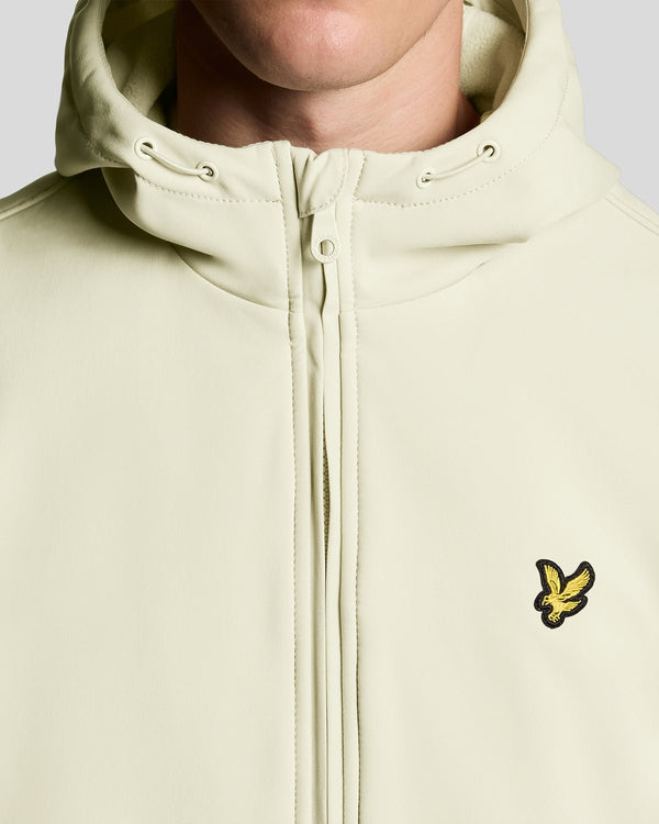 Lyle & Scott Fleece Lined Softshell Jacket Grey Taupe