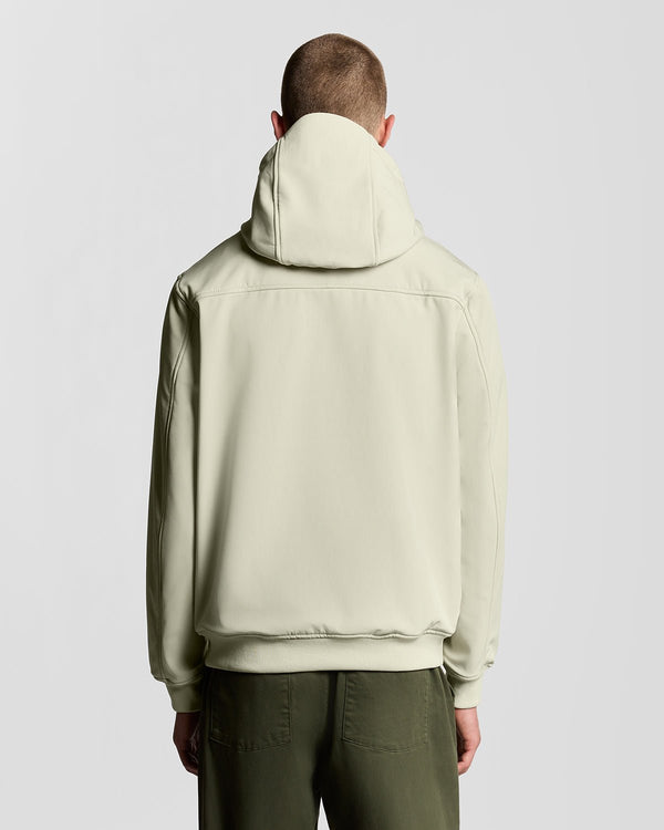 Lyle & Scott Fleece Lined Softshell Jacket Grey Taupe