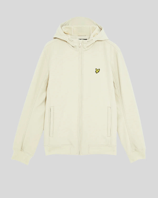 Lyle & Scott Fleece Lined Softshell Jacket Grey Taupe