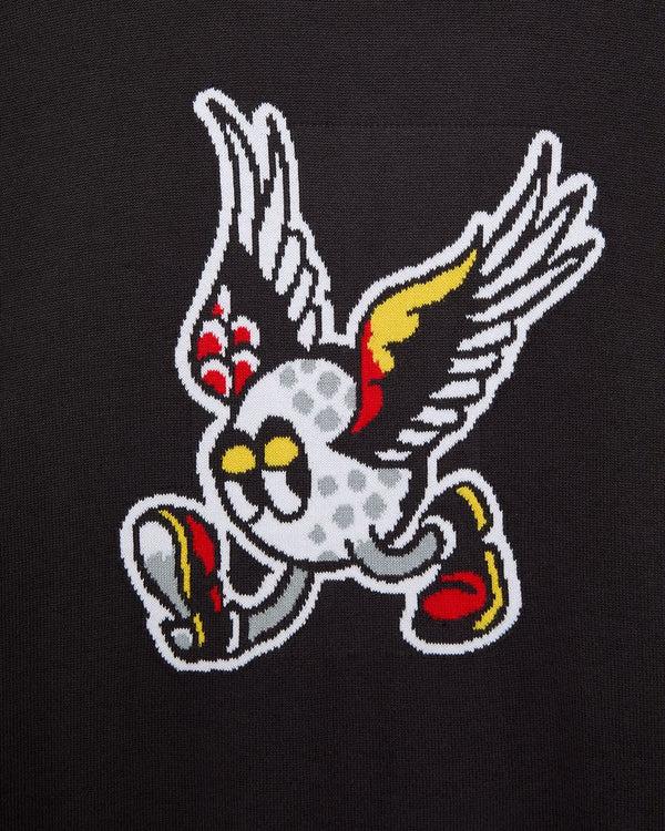 Lyle & Scott Friends Of A Feather Graphic Golf Jumper Phantom