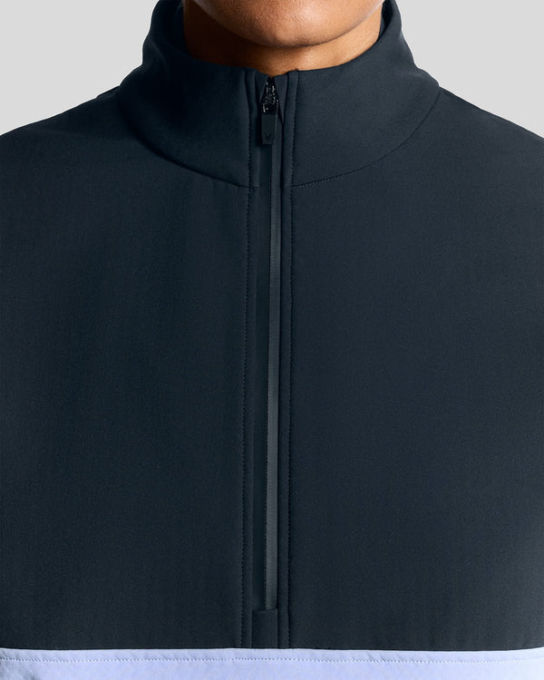 Lyle & Scott Golf Half Zip Windbreaker Jacket Moonlight/ Dark Navy