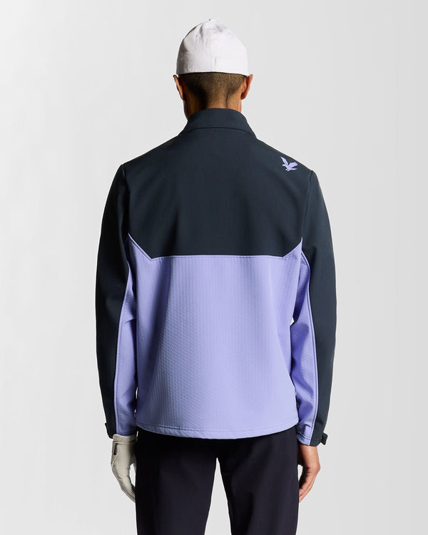 Lyle & Scott Golf Half Zip Windbreaker Jacket Moonlight/ Dark Navy