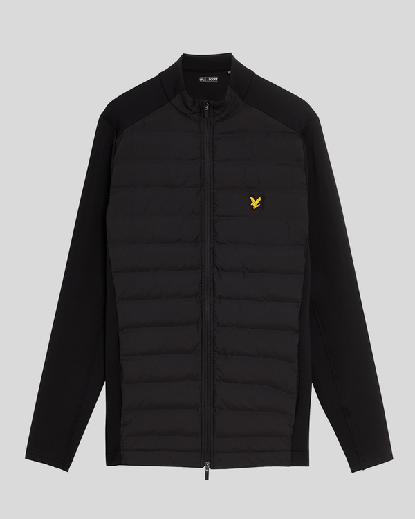 Lyle & Scott Golf Hybrid Quilted Zip Jacket Jet Black