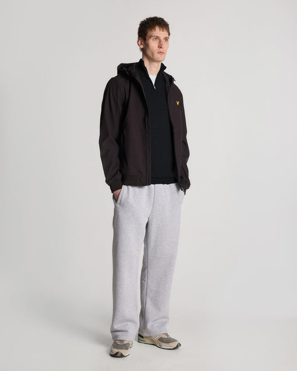 lyle & scott Golf Inspired Embroidered 1/4 Zip Merino Knit Jumper Dark Navy