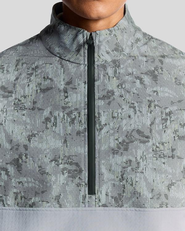 Lyle & Scott Golf Windproof 1/4 Zip Jacket True Iron/ Jet Black