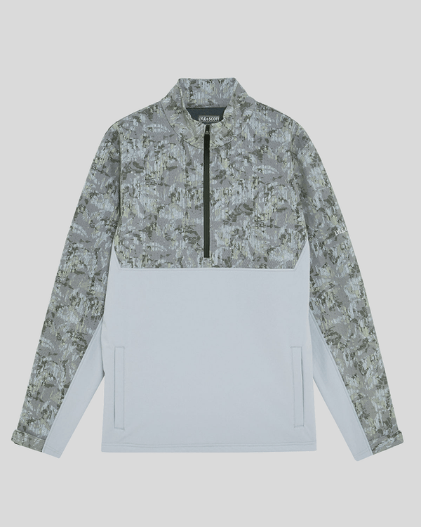 Lyle & Scott Golf Windproof 1/4 Zip Jacket True Iron/ Jet Black