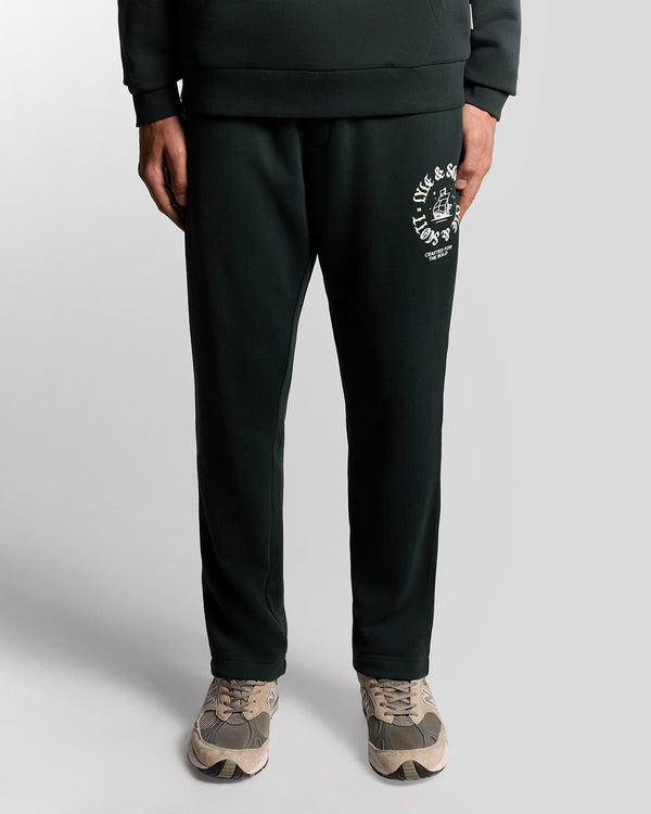 lyle & scott Insignia Graphic Cotton Joggers Dark Navy