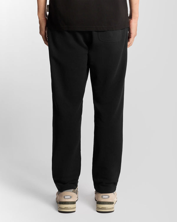 Lyle & Scott Insignia Graphic Cotton Joggers Jet Black