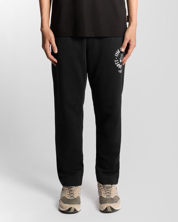 lyle & scott Insignia Graphic Cotton Joggers Jet Black