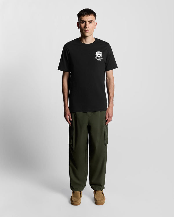 lyle & scott Legends On The Pitch Graphic T-Shirt Jet Black