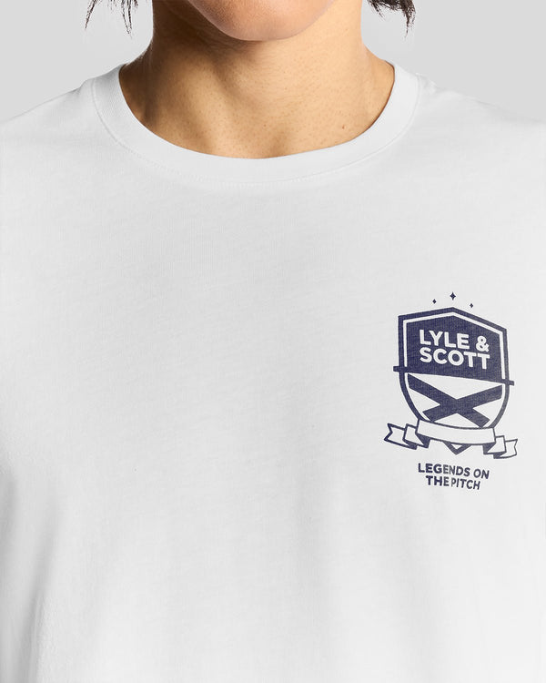 Lyle & Scott Legends On The Pitch Graphic T-Shirt White
