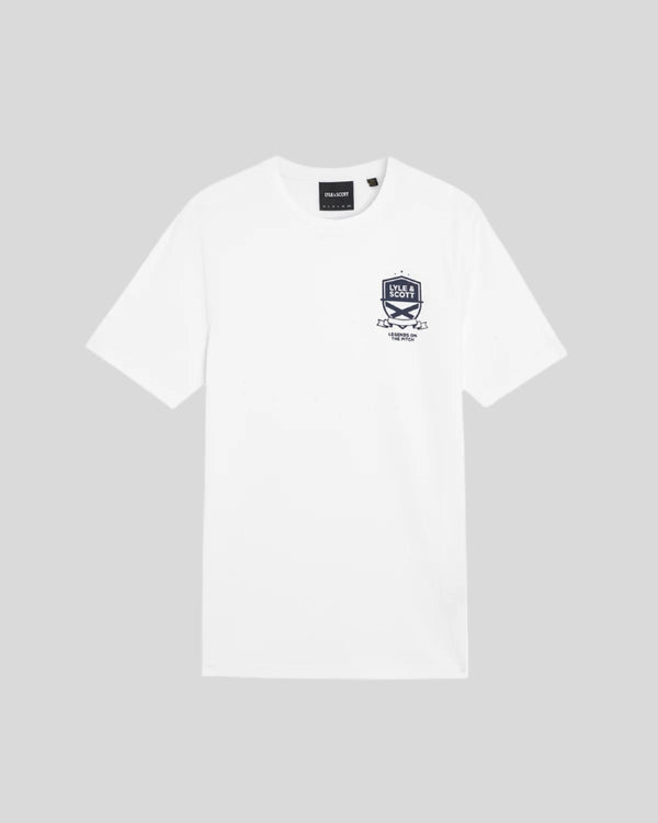 Lyle & Scott Legends On The Pitch Graphic T-Shirt White