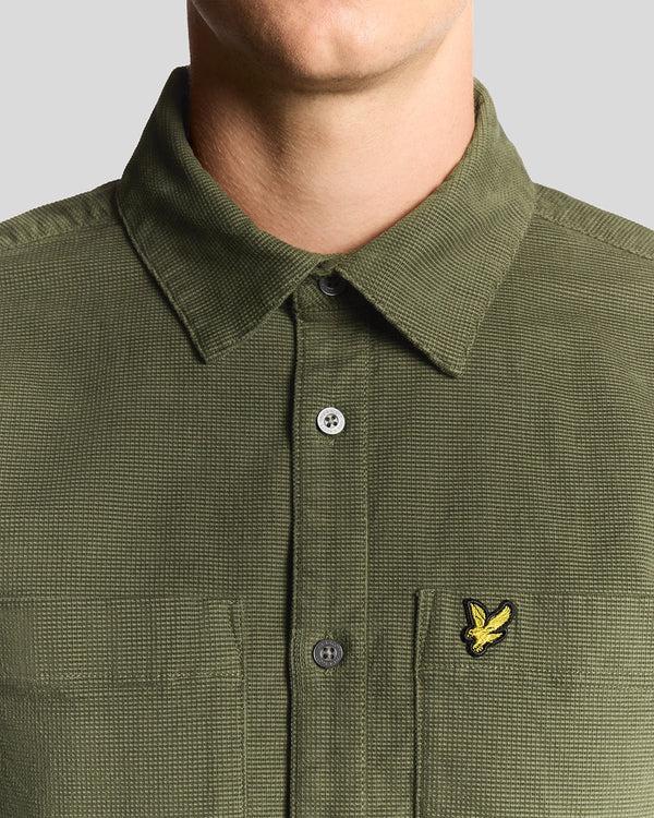 Lyle & Scott Lightweight Needle Cord Shirt Deep Depths