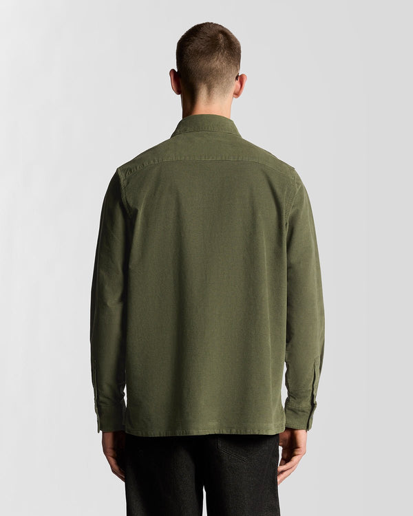 Lyle & Scott Lightweight Needle Cord Shirt Deep Depths