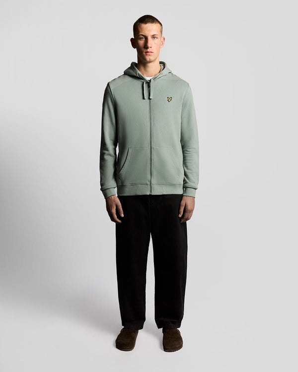 lyle & scott Loopback Cotton Full Zip Hoodie Cold Mint