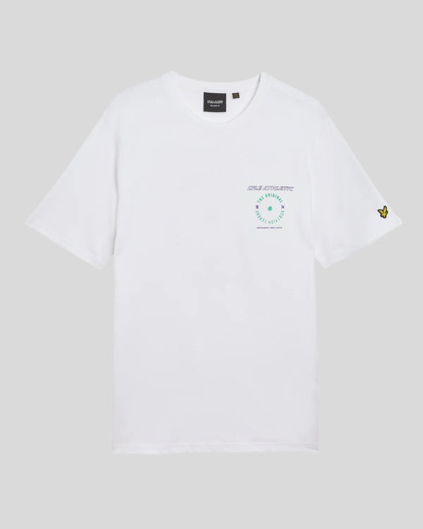 Lyle & Scott Lyle Athletic Graphic T-Shirt White/ Tech Green