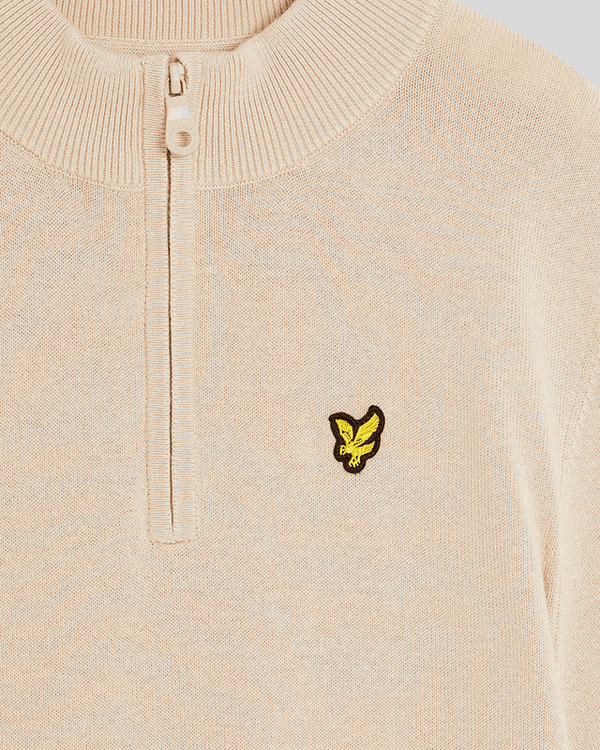 Lyle & Scott 1/4 Zip Jumper Putty