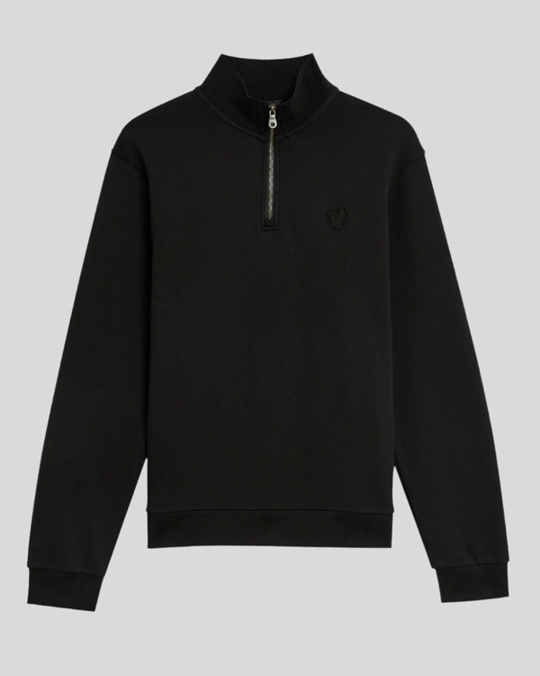 Lyle & Scott 1/4 Zip Sweatshirt Jet Black