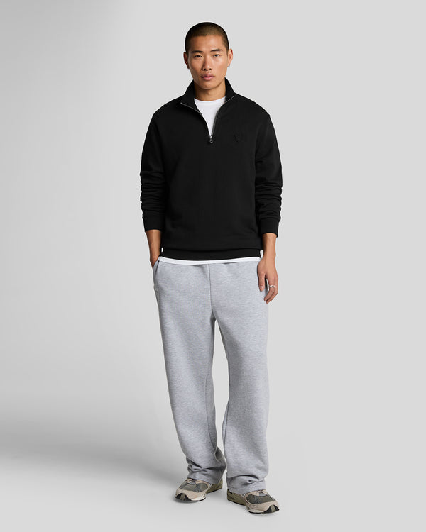 lyle & scott 1/4 Zip Sweatshirt Jet Black