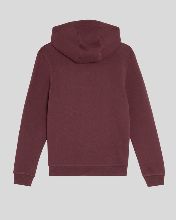 lyle & scott Brush Back Hoodie Burgundy