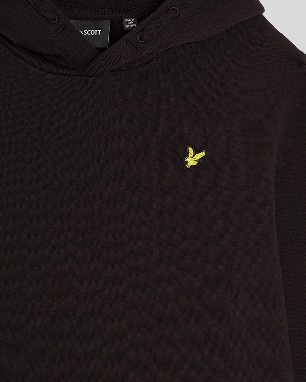 Lyle & Scott Brush Back Hoodie Jet Black
