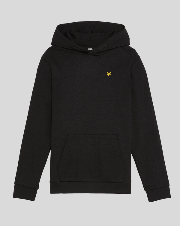 Lyle & Scott Brushback Fleece Hoodie Jet Black