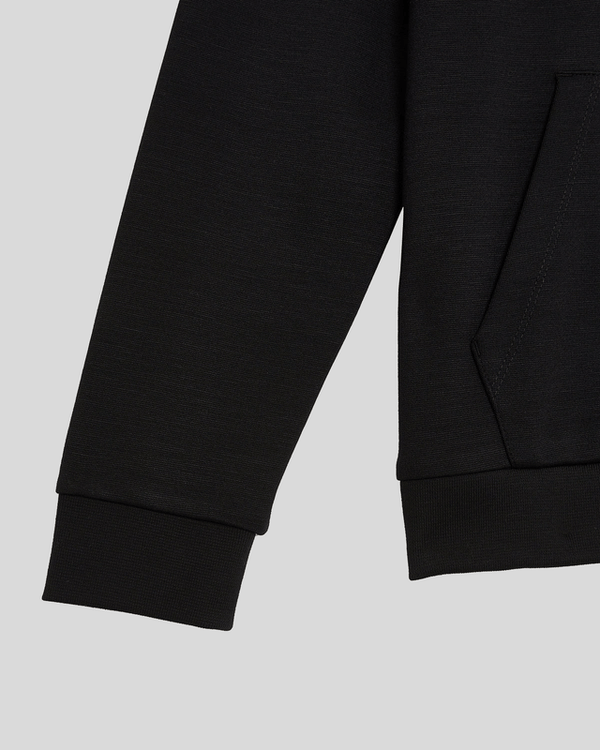 Lyle & Scott Brushback Fleece Hoodie Jet Black