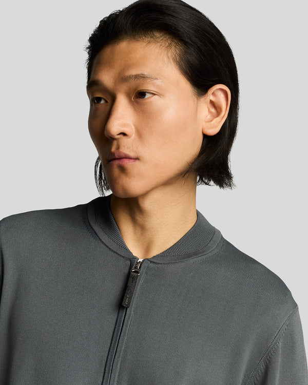 Lyle & Scott Cargo Bomber Collar Cardigan Terra Nova