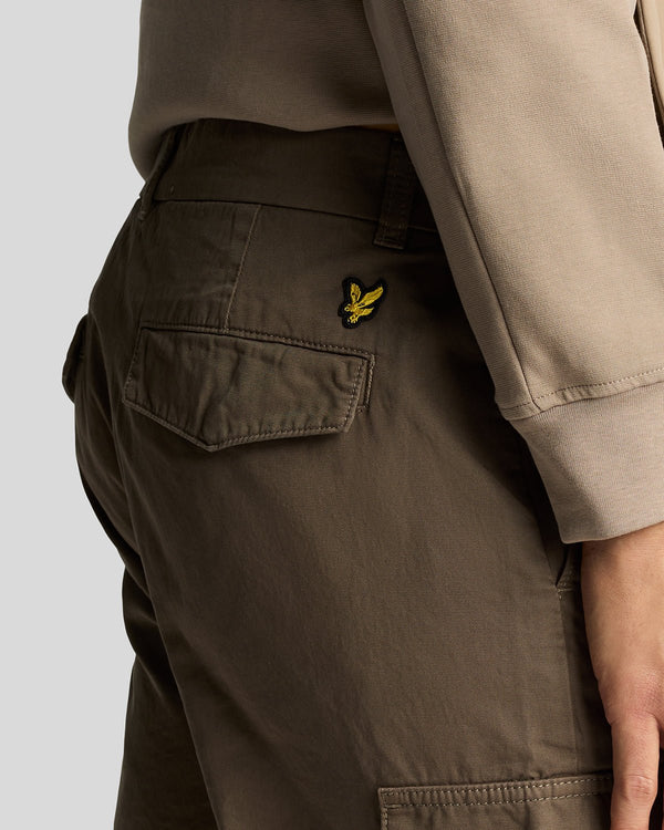 Lyle & Scott Cargo Pocket Trouser Khaki Ash