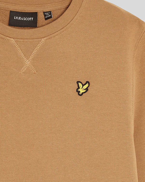 Lyle & Scott Classic Crew Neck Sweatshirt Tigers Eye