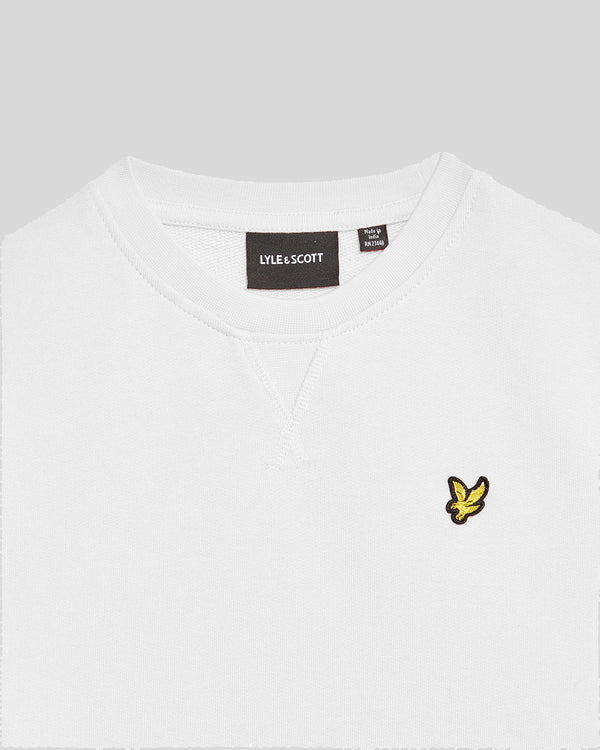 Lyle & Scott Classic Crew Neck Sweatshirt White