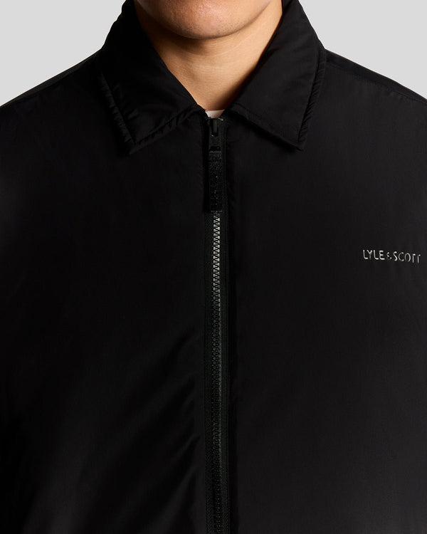 Lyle & Scott Collared Puffer Jacket Jet Black