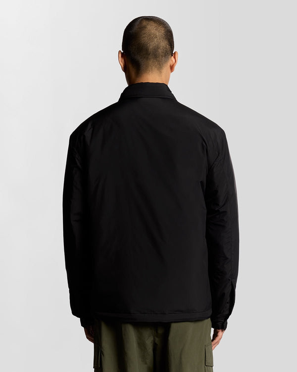 Lyle & Scott Collared Puffer Jacket Jet Black
