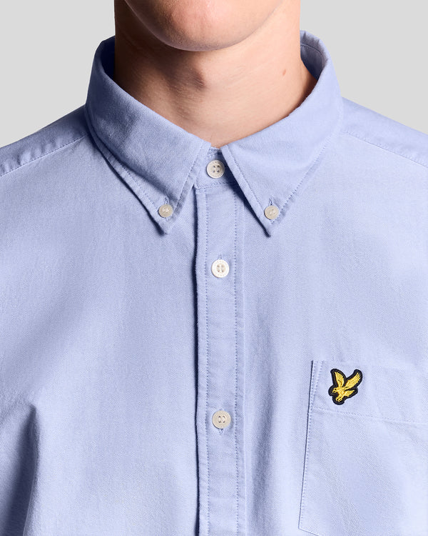 Lyle & Scott Cotton Button Down Oxford Shirt Riviera