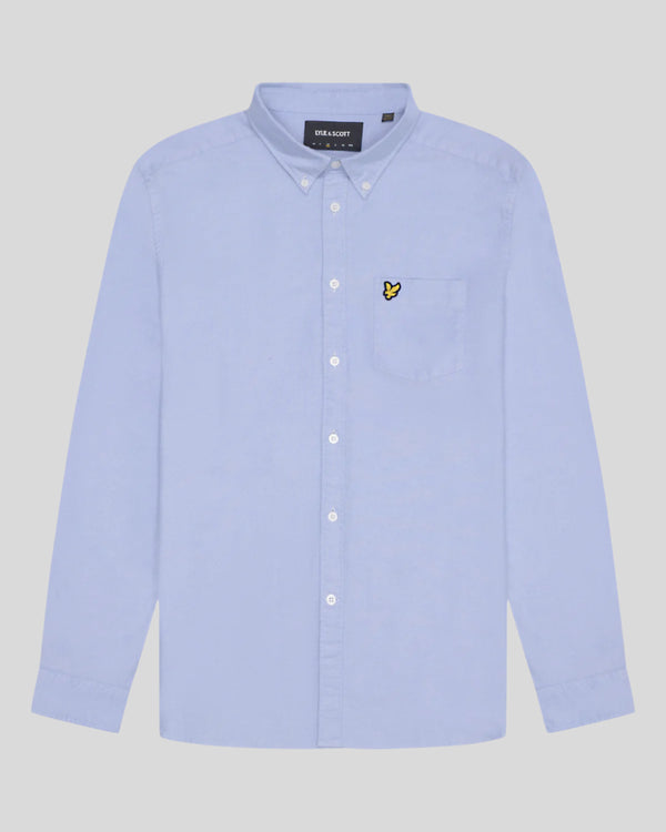 Lyle & Scott Cotton Button Down Oxford Shirt Riviera