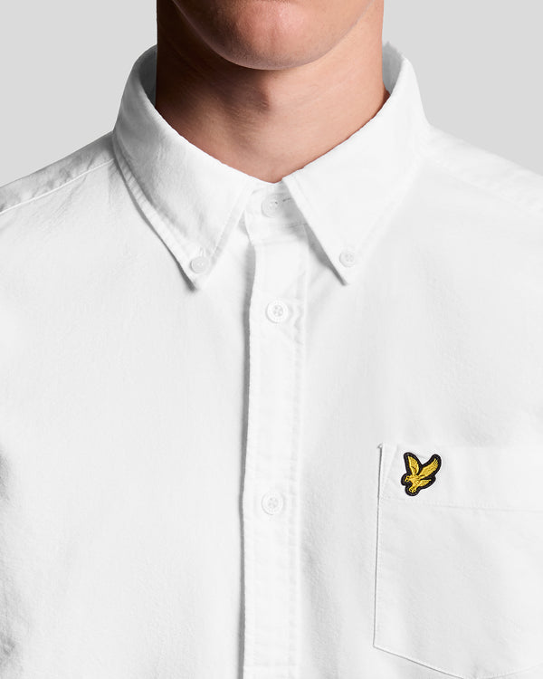 Lyle & Scott Cotton Button Down Oxford Shirt White