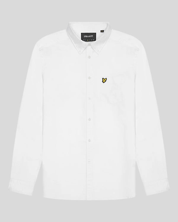 Lyle & Scott Cotton Button Down Oxford Shirt White