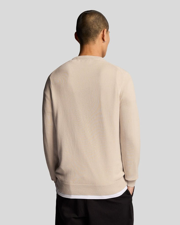 Lyle & Scott Cotton Crew Neck Jumper Cove