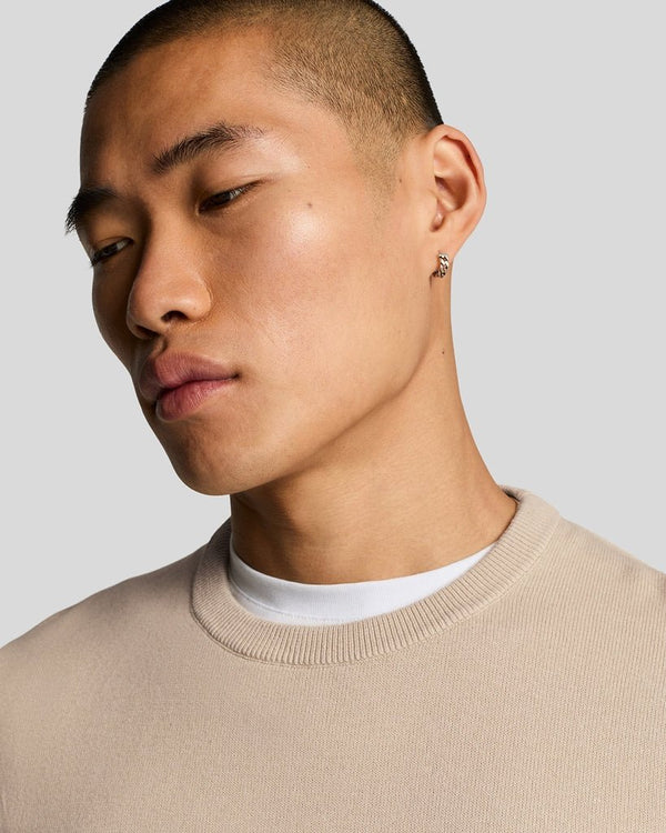 Lyle & Scott Cotton Crew Neck Jumper Cove