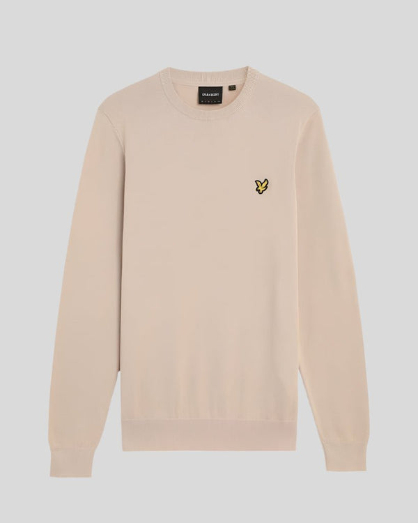 Lyle & Scott Cotton Crew Neck Jumper Cove