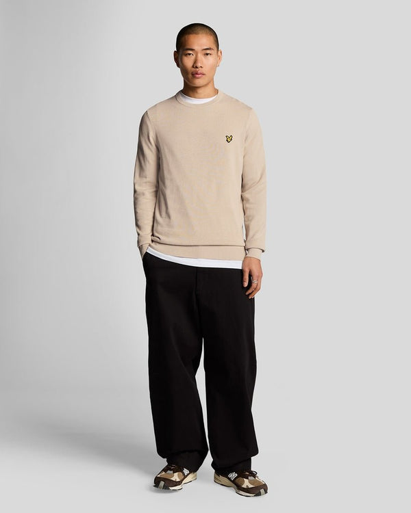 lyle & scott Cotton Crew Neck Jumper Cove