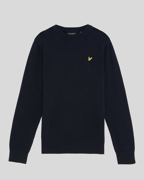 Lyle & Scott Cotton Crew Neck Jumper Dark Navy