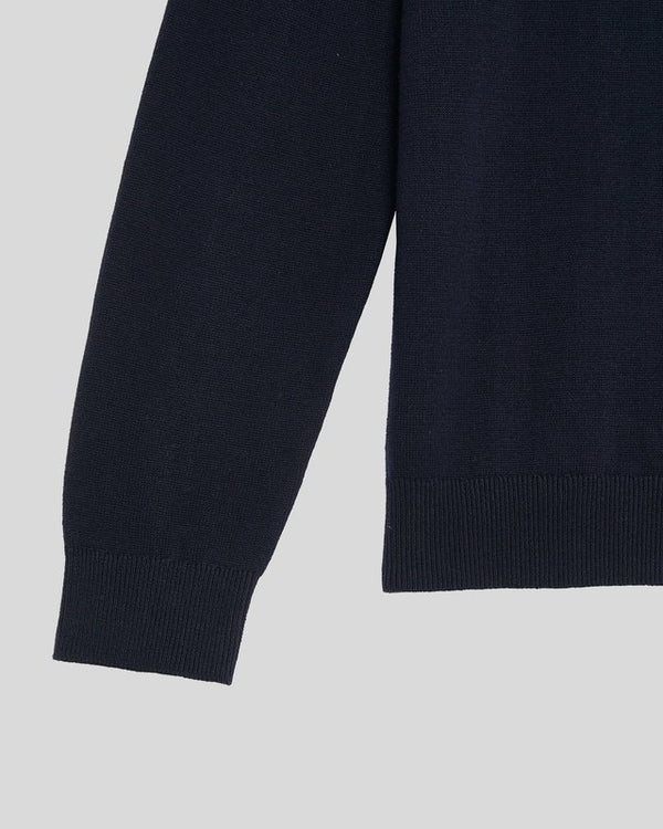 Lyle & Scott Cotton Crew Neck Jumper Dark Navy