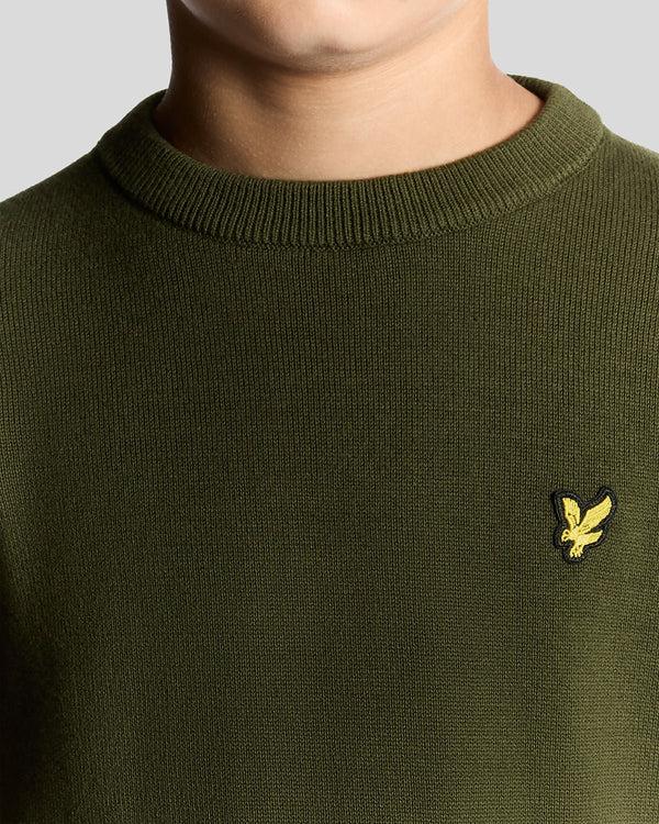 Lyle & Scott Cotton Crew Neck Jumper Deep Depths