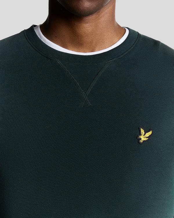 Lyle & Scott Cotton Crew Neck Sweatshirt Dark Green