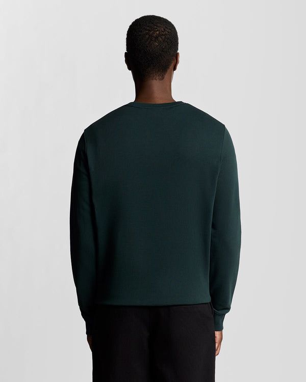 Lyle & Scott Cotton Crew Neck Sweatshirt Dark Green