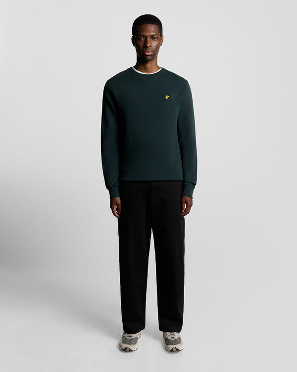 lyle & scott Cotton Crew Neck Sweatshirt Dark Green