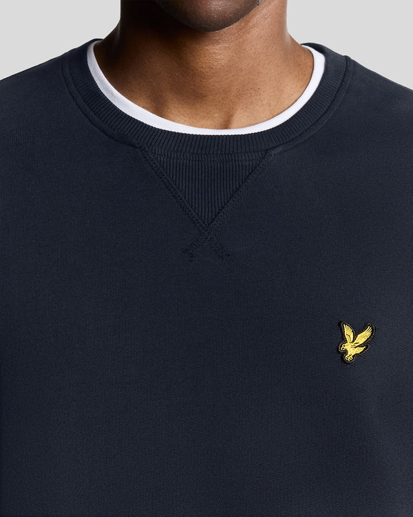 Lyle & Scott Cotton Crew Neck Sweatshirt Dark Navy